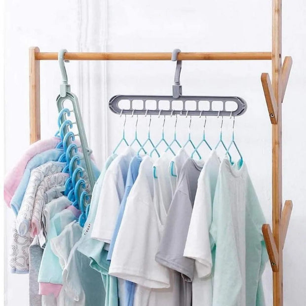 Multi-Port Cloth Hanger, 10 Pcs
