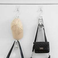 Multi-Purpose Adjustable Closet Hook Hanger for Bags, Belts & Accessories (White)